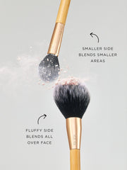 double-ended powder brush